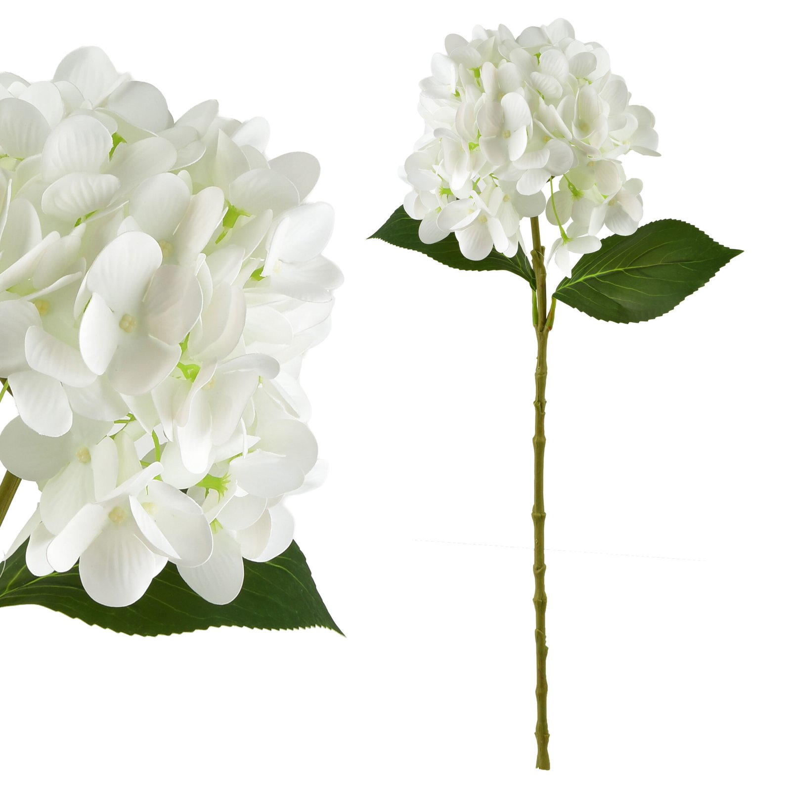 Tekokukka Prima Viridis Hortensia 60 cm valkoinen 1 kpl