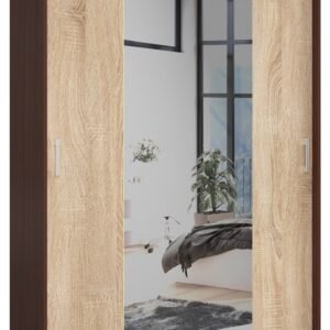 Akord Liukuovi Kaappi Wenge/Sonoma-tammi 150x60x200