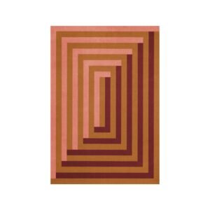 Layered Teklan Labyrinth villamatto 250 x 350 cm Coral Pink