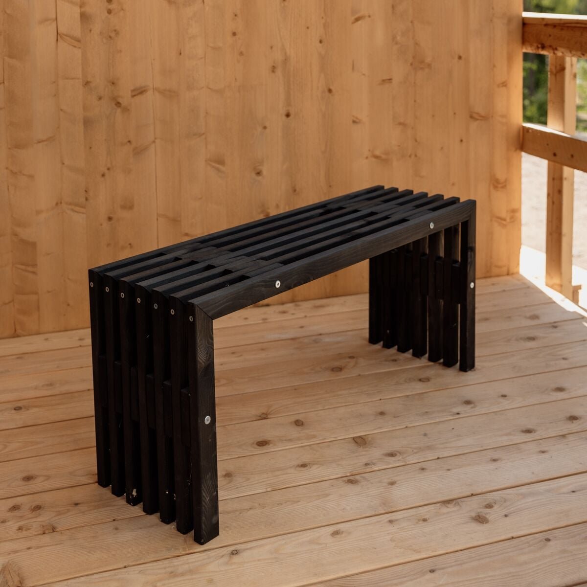 EcoFurn D-penkki 100 musta