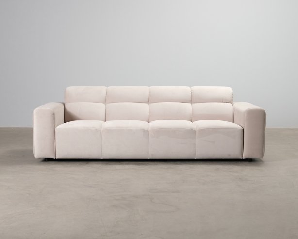 Micadoni Lisa 3-istuttava sohva vaaleanbeige