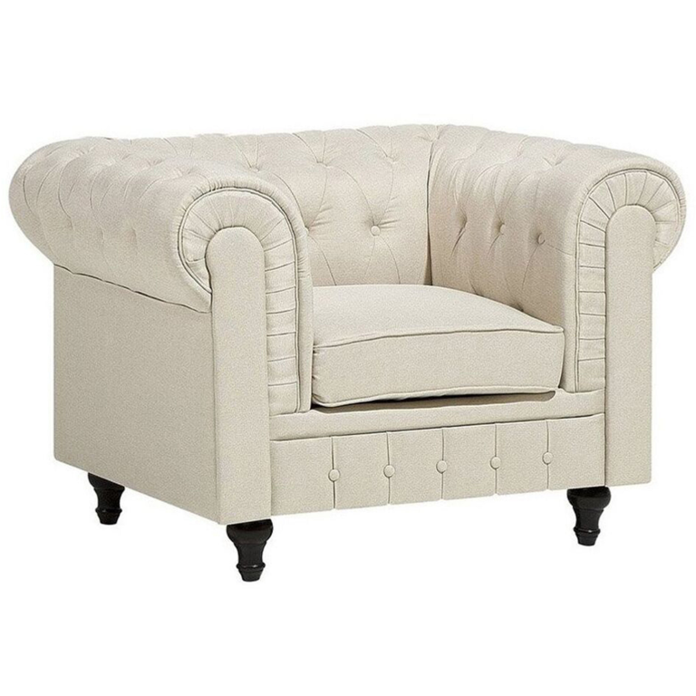 Nojatuoli CHESTERFIELD kangas Beige