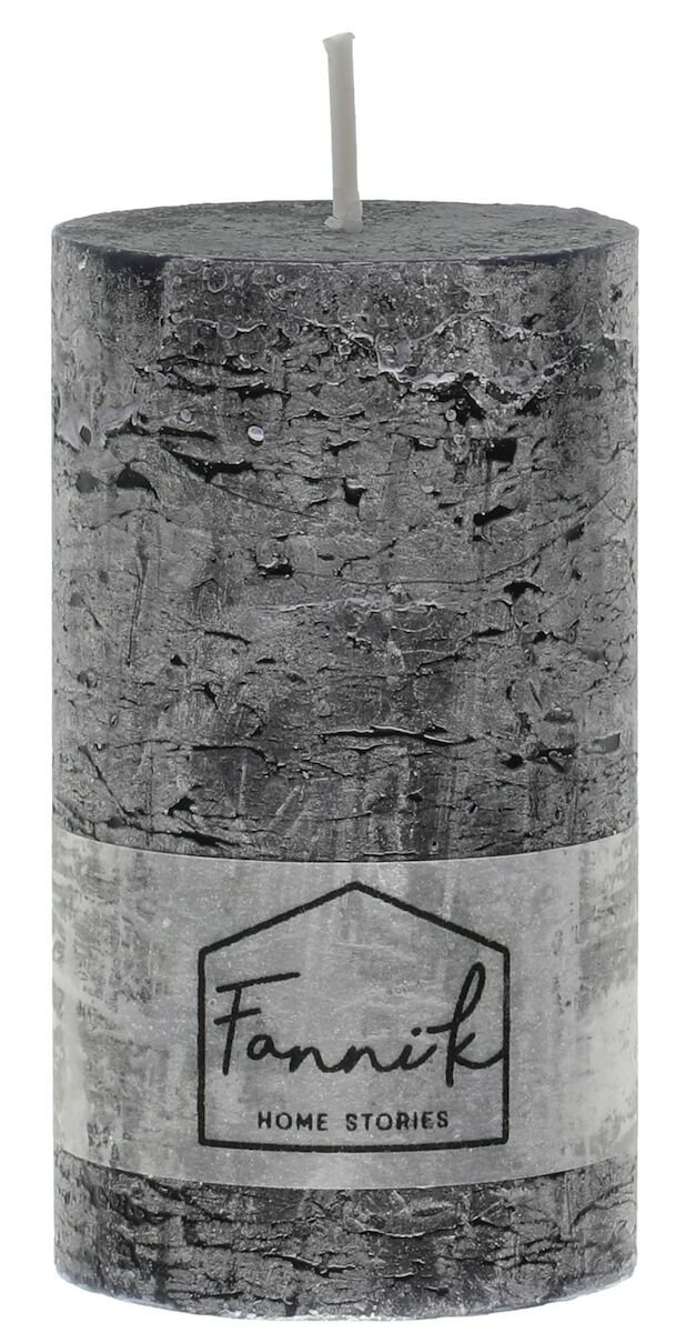 Fanni K Rustiikki pöytäkynttilä 6,8x12 cm musta