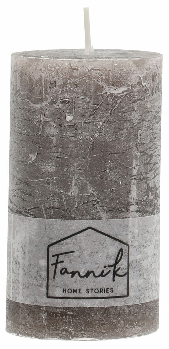 Fanni K Rustiikki pöytäkynttilä 6,8x12 cm harmaa