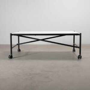 Vitra Comma pöytä 120 x 200 cm valkoinen / musta