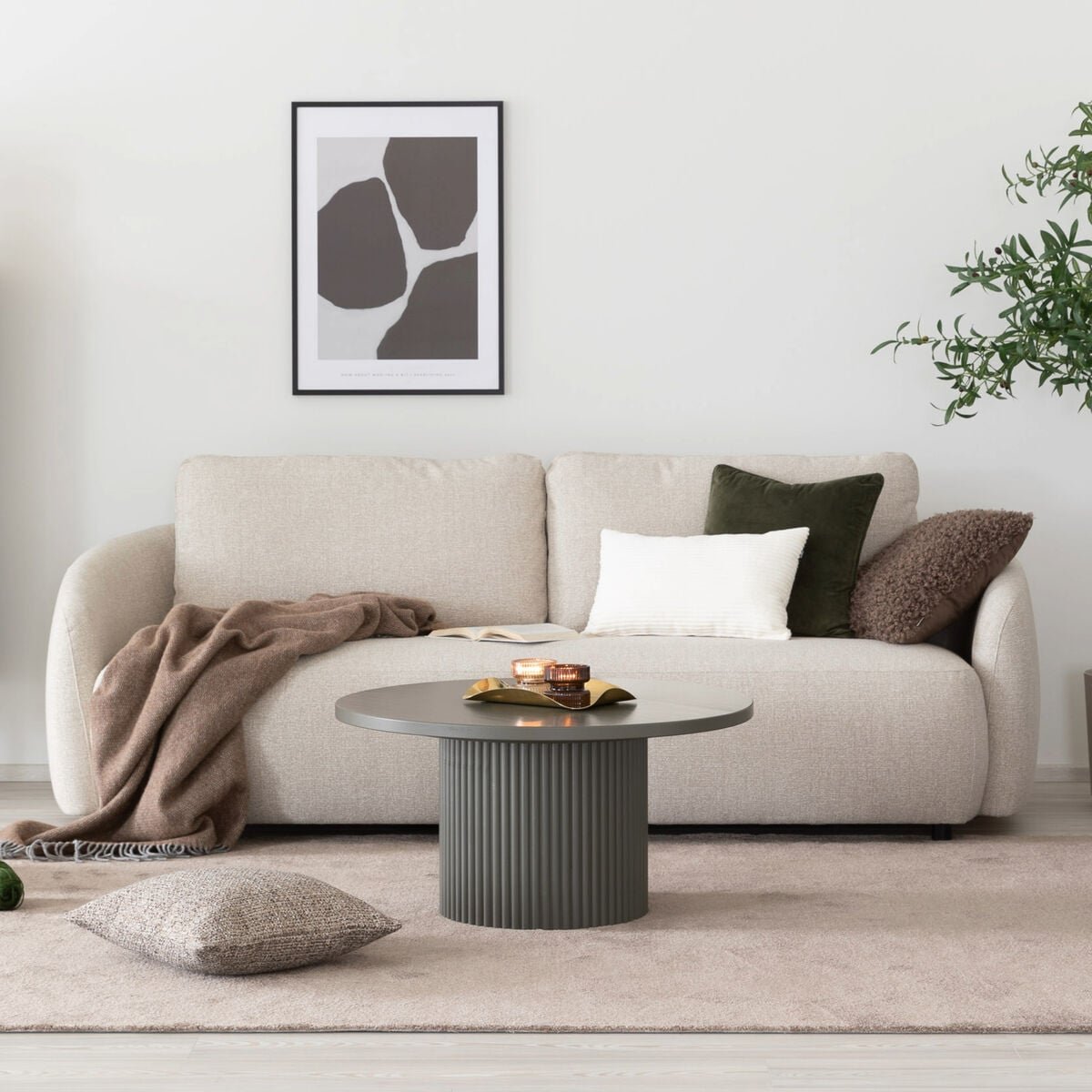 Haave 3-istuttava sohva beige Julen 19