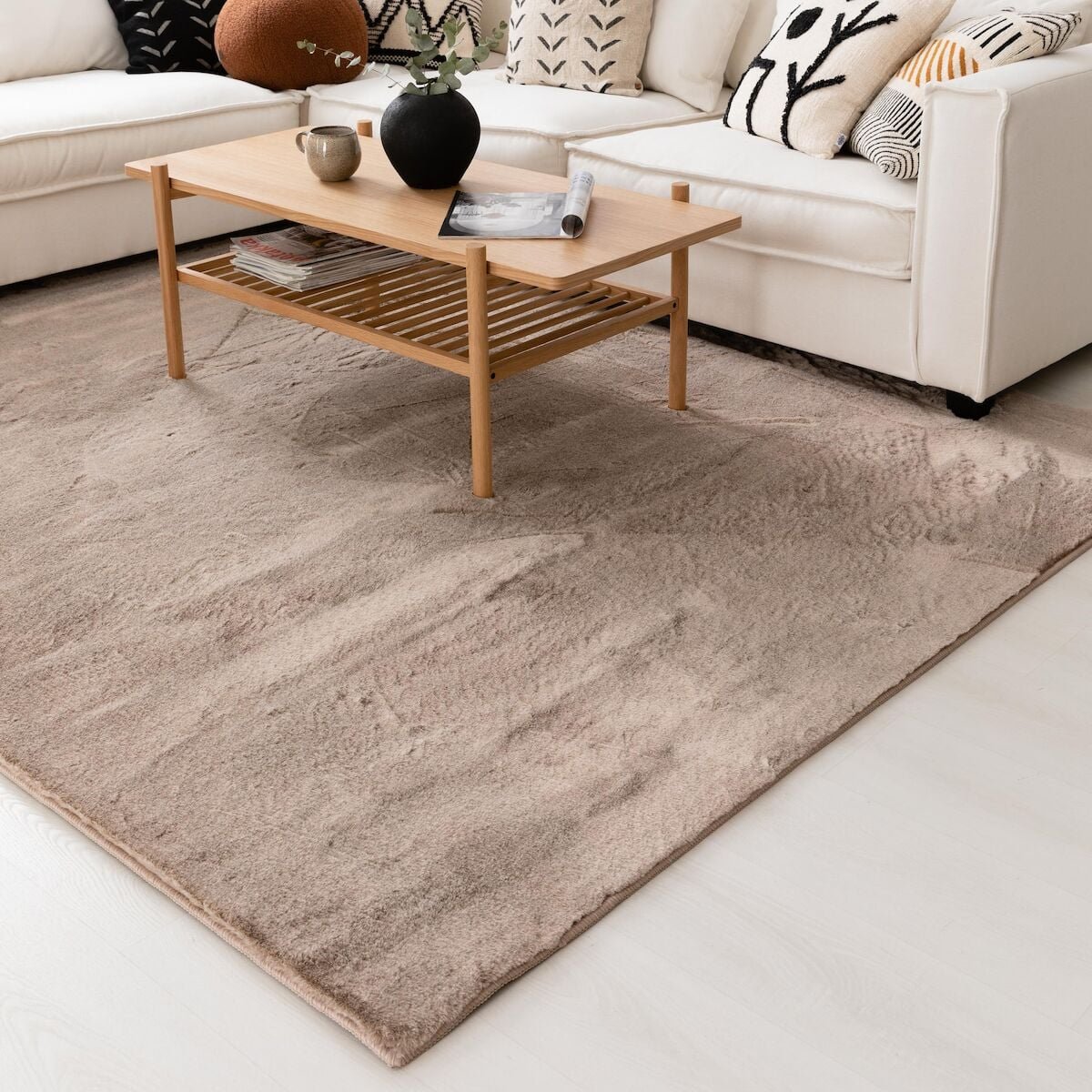 Lumihiutale matto 80x150 cm taupe