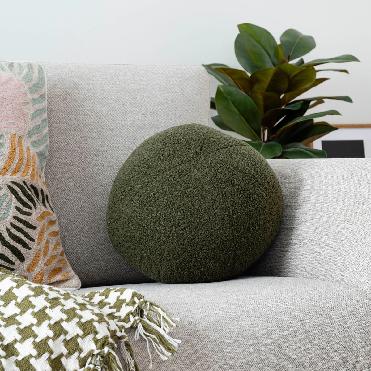 4Living Ball koristetyyny Ø25 cm vihreä