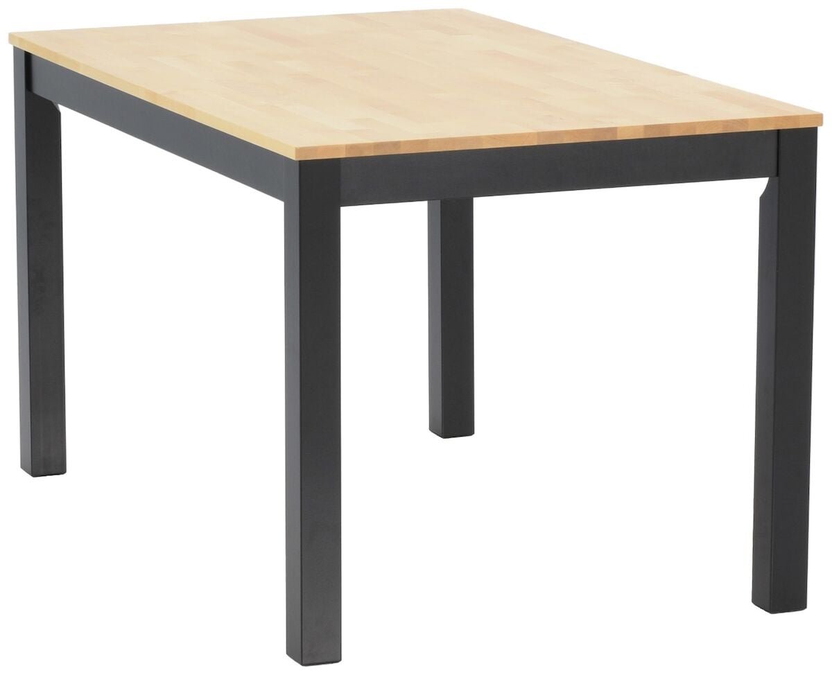 Moona ruokapöytä  80x130 musta/koivu