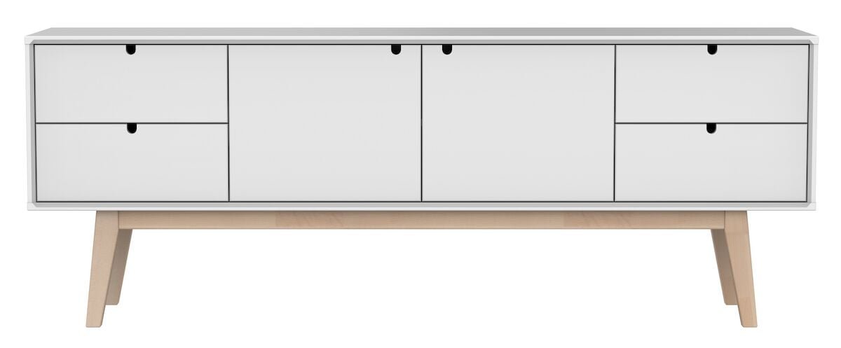 Notte tv-taso 160 cm valkoinen
