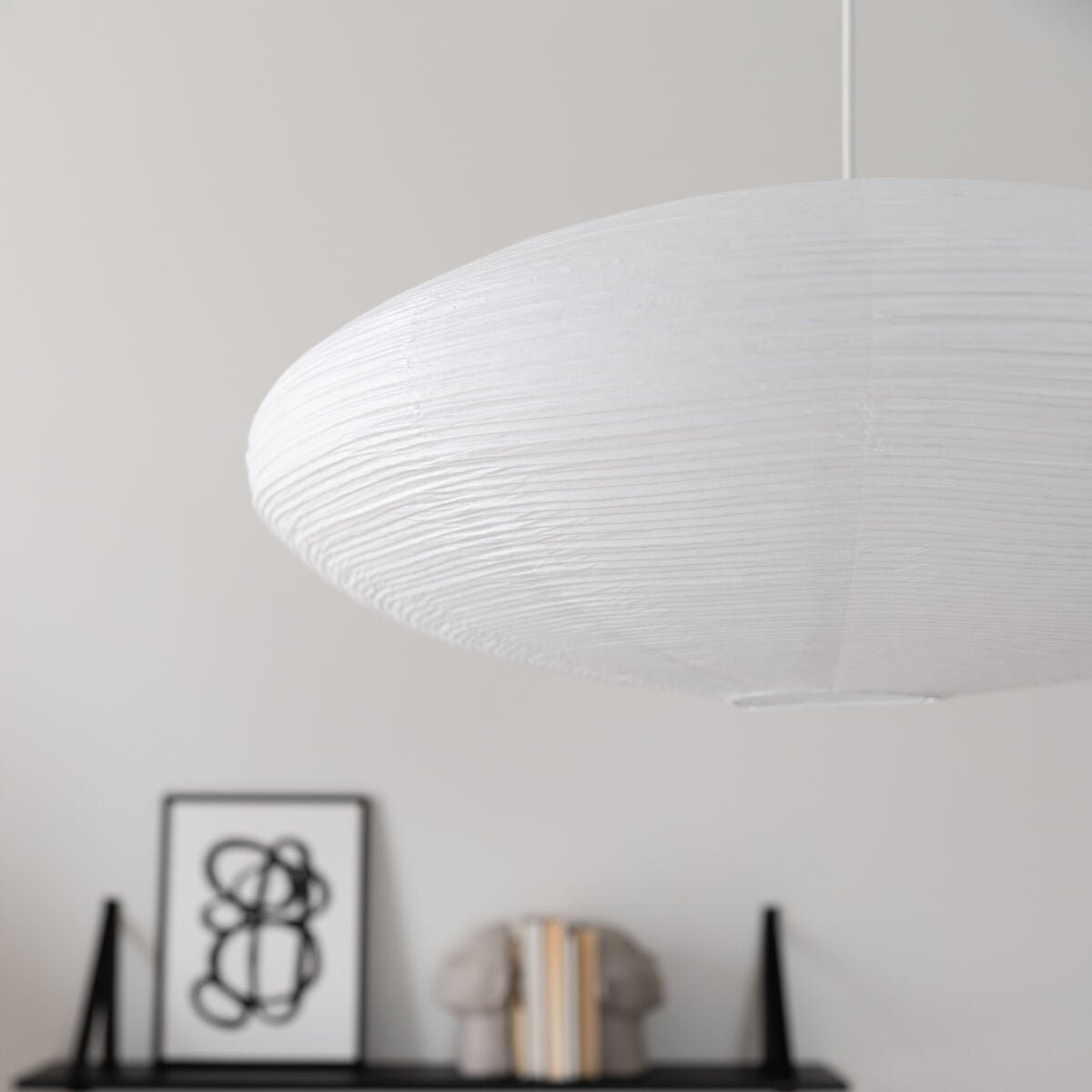 PR Home Yuni riisipaperivarjostin 60 cm valkoinen