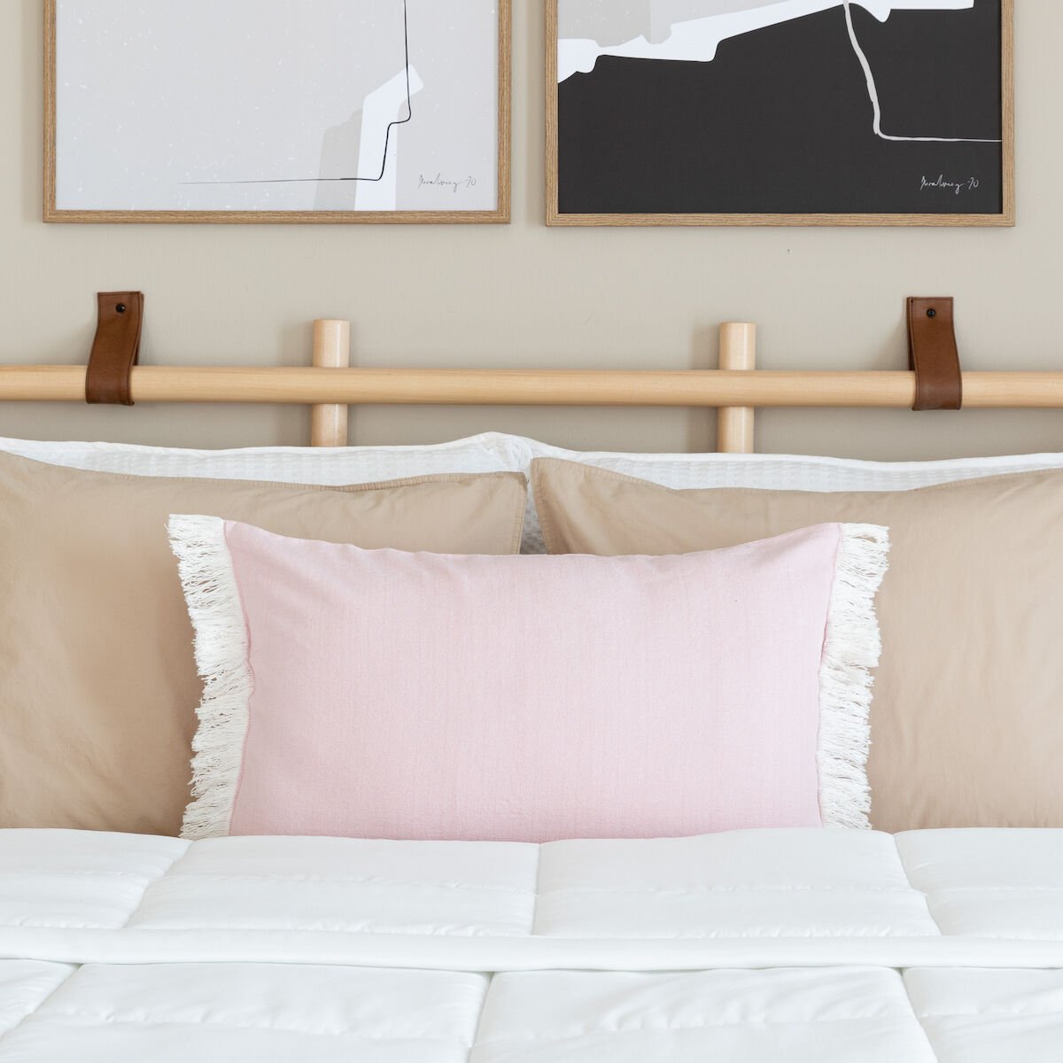 Tavi tyynynpäällinen 40x60 cm vaalea roosa