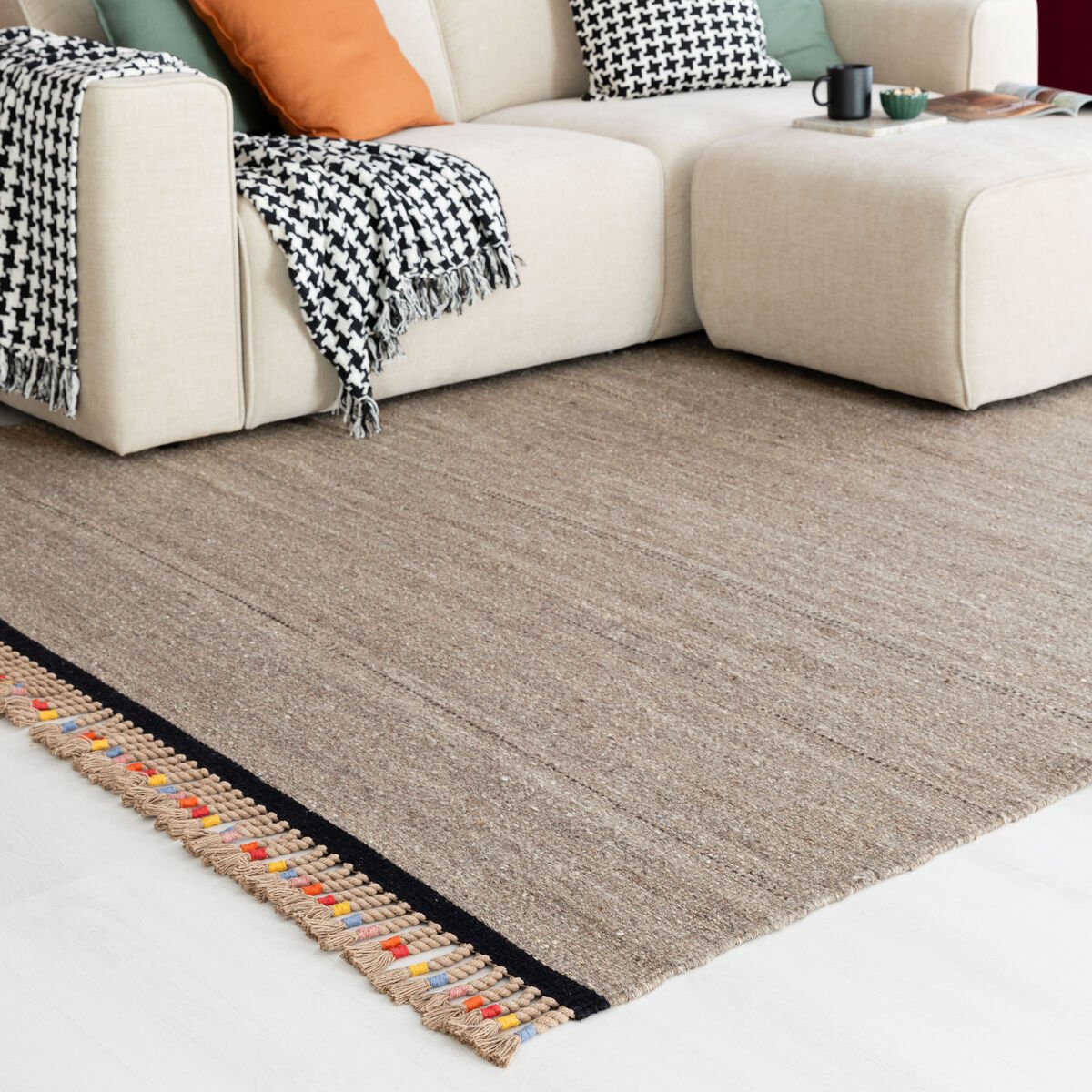 Tervo villamatto 160x230 cm beige/harmaa