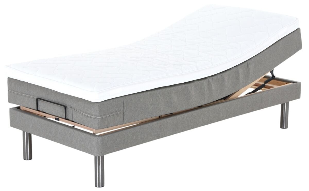 Unia Pronssi moottorisänky 90x200 cm hiekka, 5cm profiloitu vm, metallija