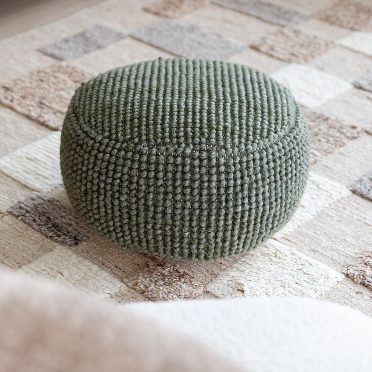 Wool pyöreä rahi Ø50 cm vihreä