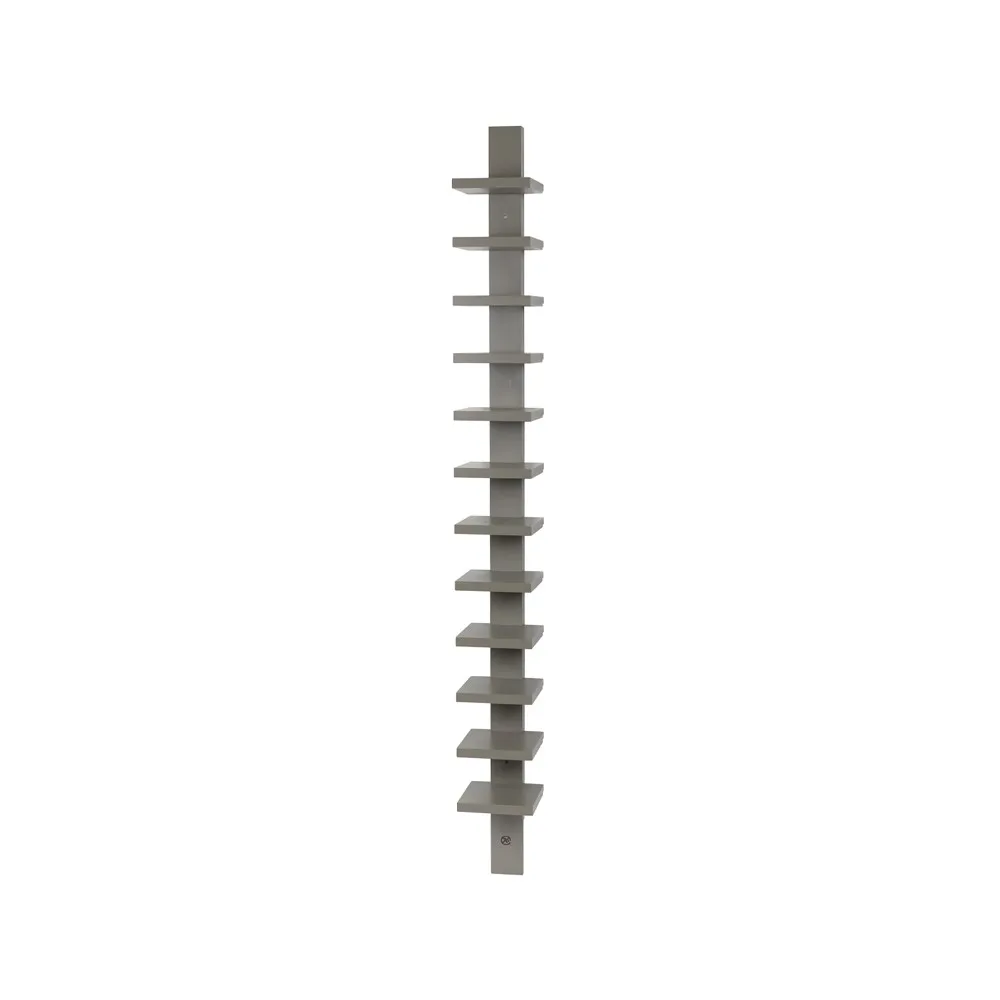 Källemo Pilaster seinähylly Harmaaksi petsattu
