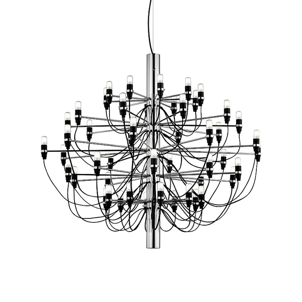 Flos 2097 Sarfatti kattokruunu Krom 50 lamppua