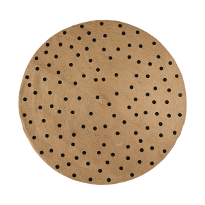 Affari of Sweden, KESÄKUU Matto luonnollinen/musta Ø150 cm