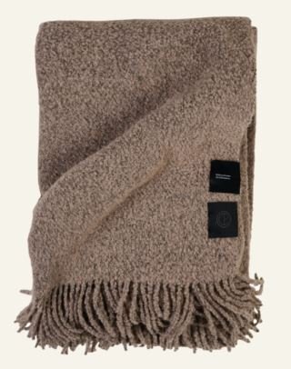 Boucle torkkupeitto tummanruskea