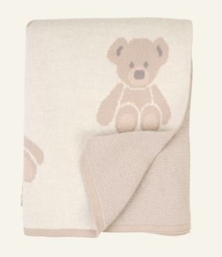 Teddy torkkupeitto moniväri/beige