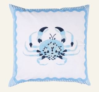 Blue crab koristetyynynpäällinen moniväri/sininen