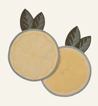 Lemon 2pk lasinalunen keltainen