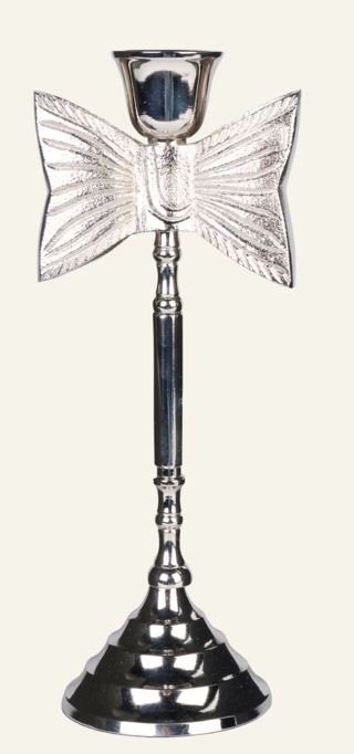 Bowbow kynttilänjalka hopea