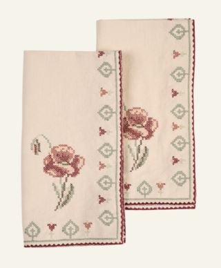 Linda kangaslautasliina, 2 kpl  beige