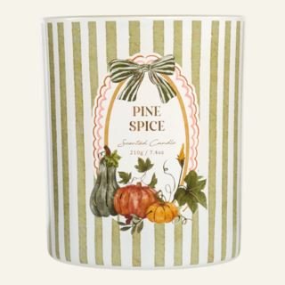 Sense Autumn stripe tuoksukynttilä moniväri/vihreä
