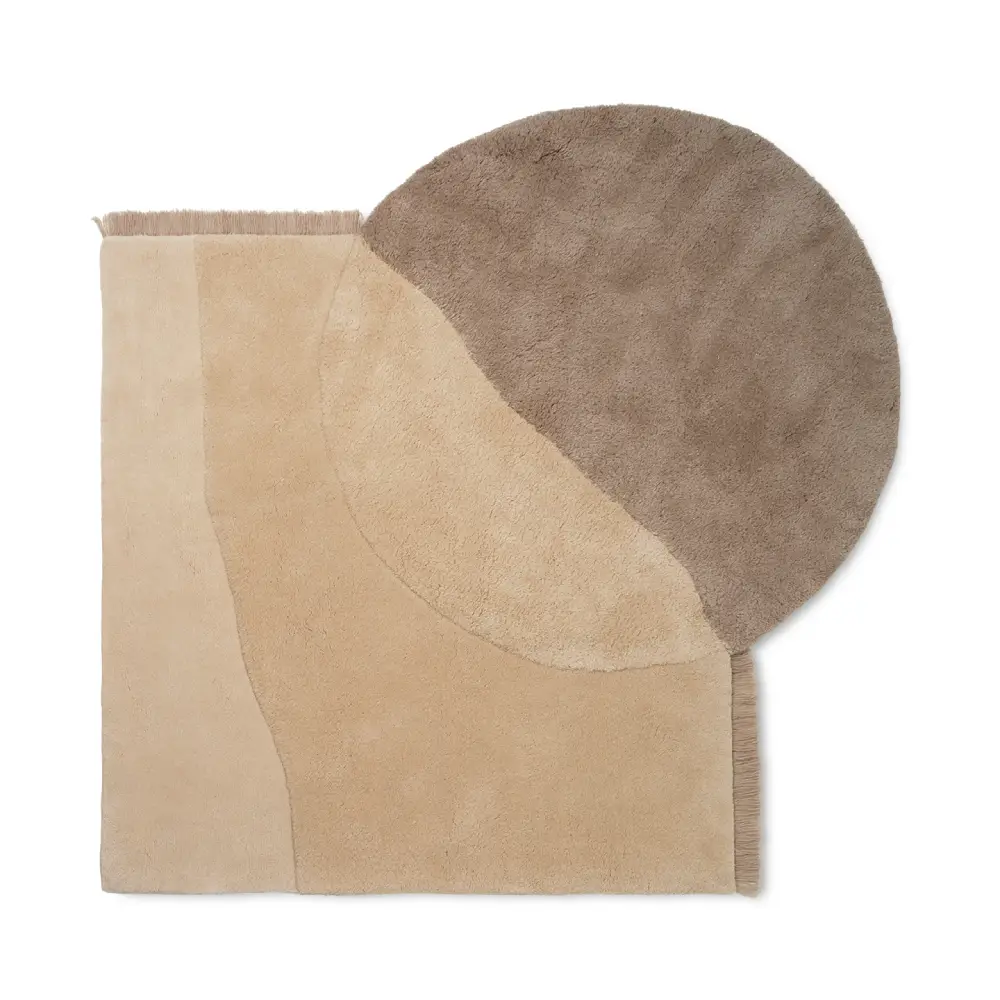 Ferm Living, View tuftattu matto 180x180 cm - Beige