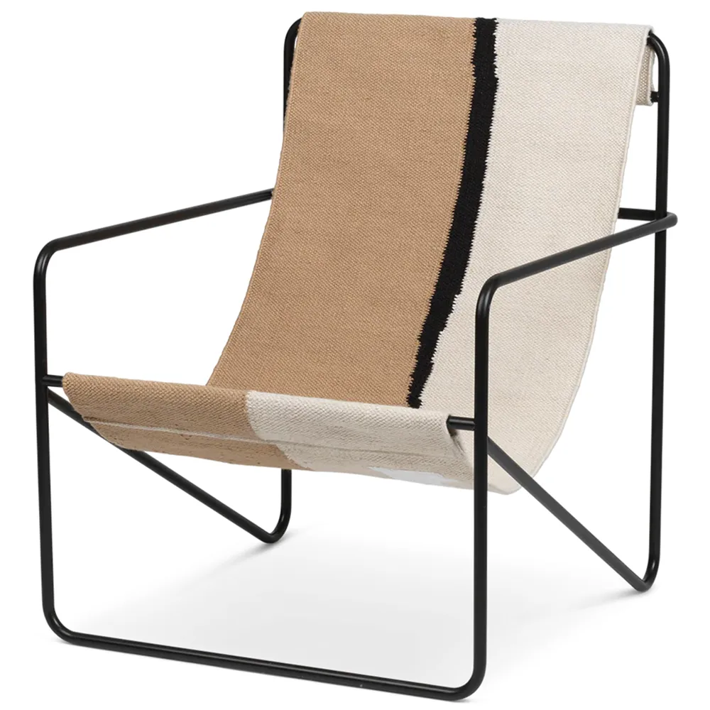 Ferm Living, Desert Lounge Nojatuoli Black/Soil