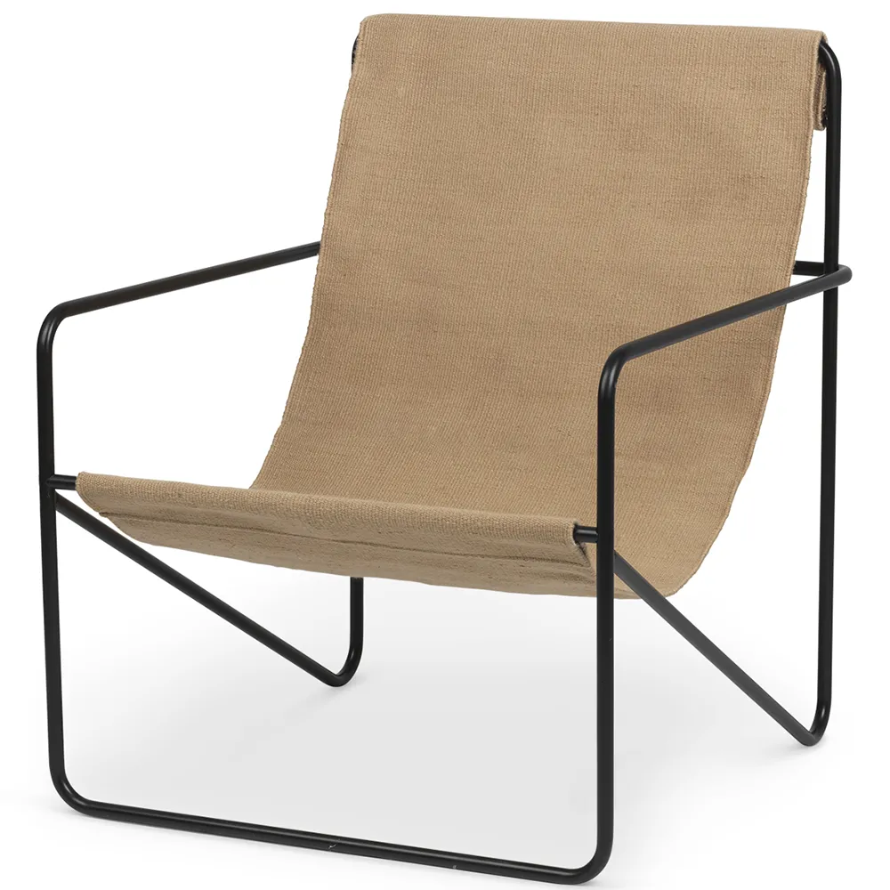 Ferm Living, Desert Lounge Nojatuoli Black/Sand