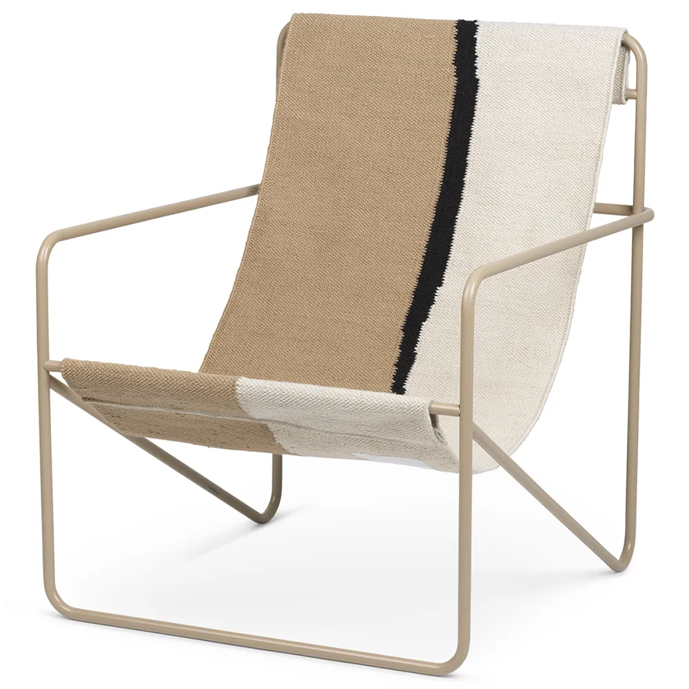 Ferm Living, Desert Lounge Nojatuoli Cashmere/Soil