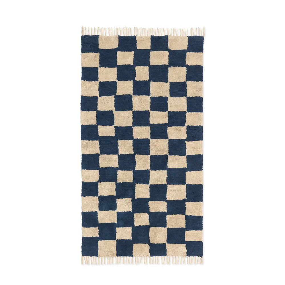 Ferm Living, Pestävä Matto Mara Deep Blue