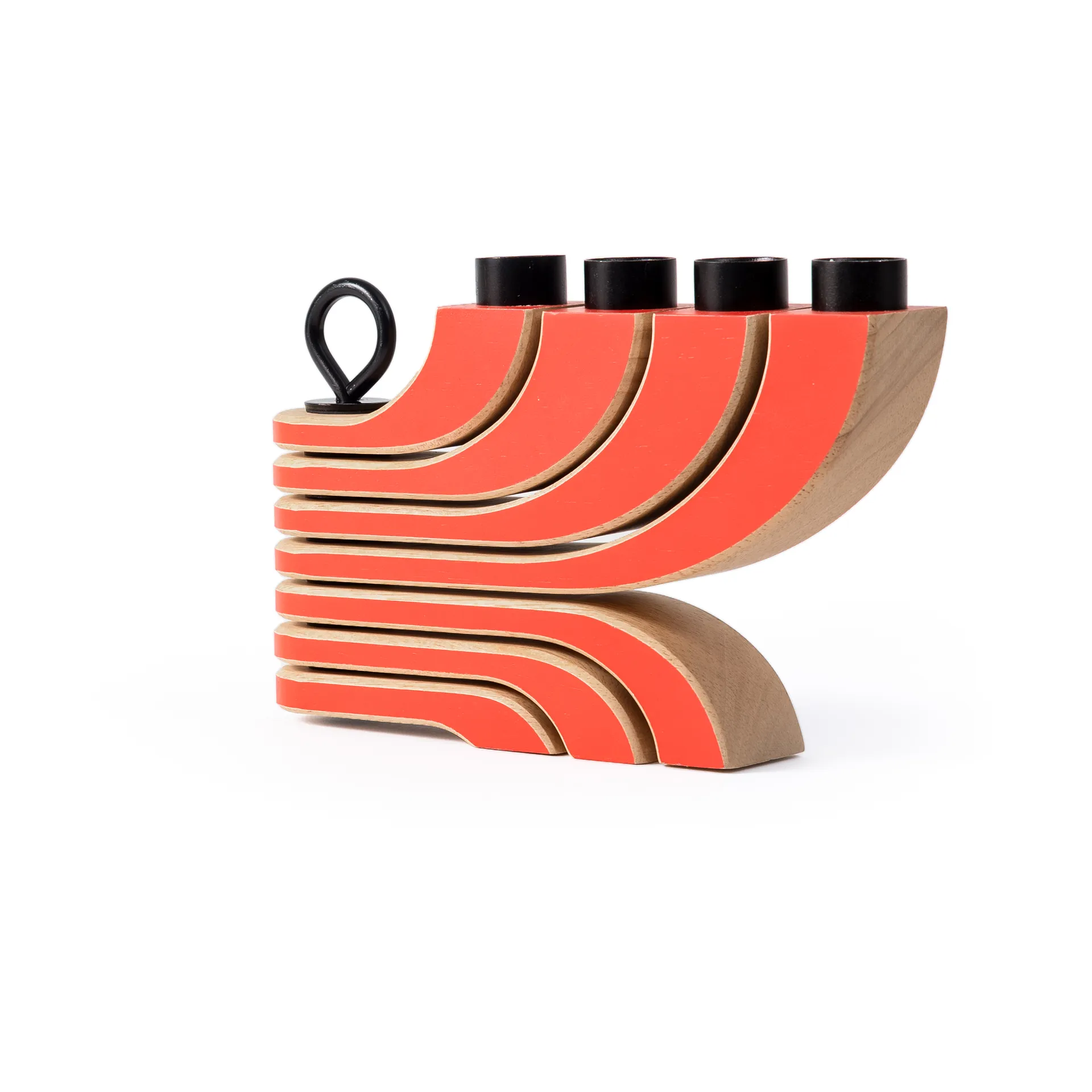 Design House Stockholm Nordic light kynttilänjalka, 4-haarainen Punainen