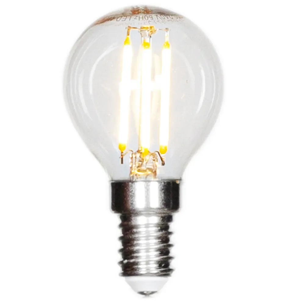 by Rydéns, Filament valonlähde LED himmennettävä globe E14 4W Ø45mm läpinäkyvä