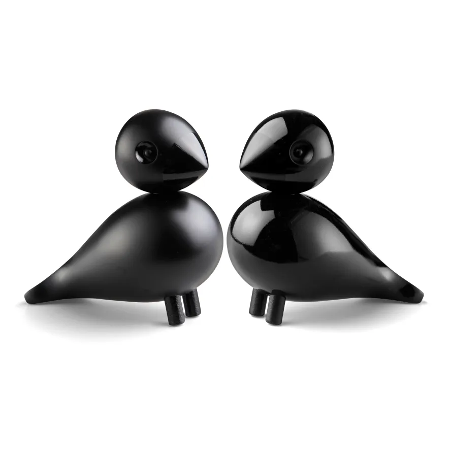 Kay Bojesen Denmark Kay Bojesen Lovebirds Musta, 2-pakkaus