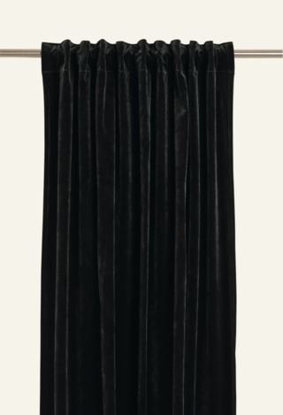 Mali velour verho tummanvihreä