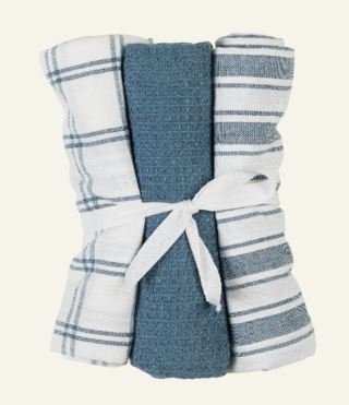 Stina 3pk keittiöpyyhe sininen