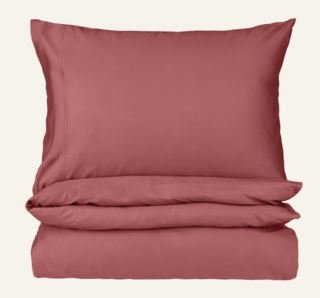 Eden stonewashed pussilakanasetti satiinipuuvillaa rose