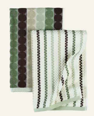 Thelma Terry keittiöpyyhkeet 2 pcs vihreä