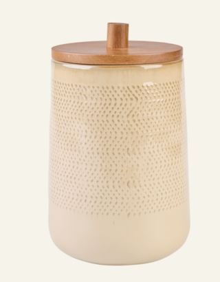 Mel säilytyspurkki beige