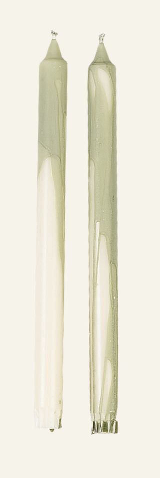 Overdripped 2pk kruunukynttilä vihreä