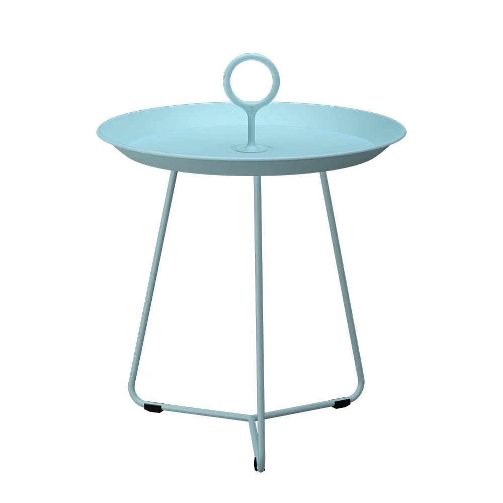 Houe, EYELET-sivupöytä Ø45 cm Ice Blue