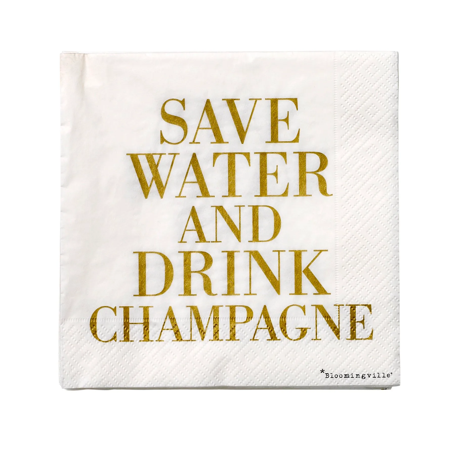 Bloomingville Save water -lautasliina 20-pakkaus 33x33 cm