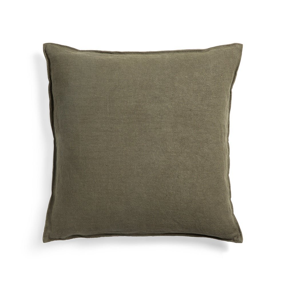 Ethnicraft, Lin Tyynynpäällinen Olive 50x50 cm
