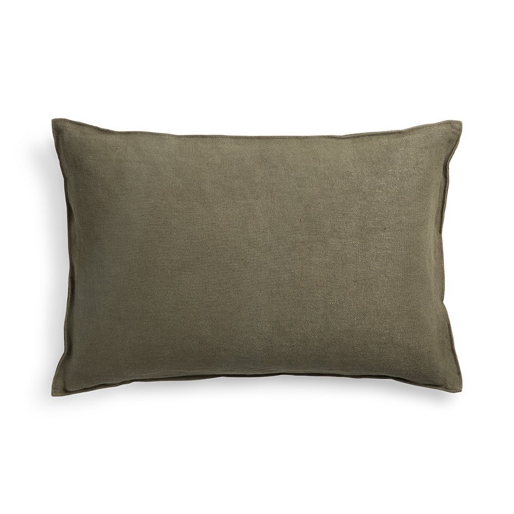 Ethnicraft, Lin Tyynynpäällinen Olive 60x40 cm