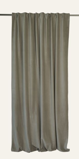 Andrea velour verho vaalean beige