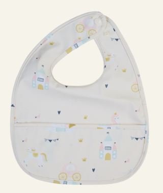 Fairytale ruokalappu vaalean beige
