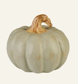Amber pumpkin koriste harmaanvihreä